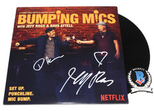 DAVE ATTELL & JEFF ROSS SIGNED 'BUMPING MICS' VINYL RECORD ALBUM LP BECKETT COA DAVE ATTELL & JEFF ROSS SIGNED 'BUMPING MICS' VINYL RECORD ALBUM LP BECKETT COA