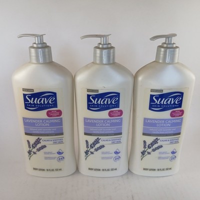 Suave Skin Solutions Calming Lotion Lavender 18 fl. oz each (3-PACK)