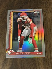 2025 Topps Chrome Trent McDuffie Refractor #154 - Kansas City Chiefs -PWE-