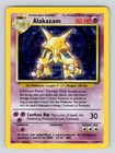 Alakazam 1/102 Holo Rare Unlimited Edition Base Set Pokemon Card 1999 WOTC PL*