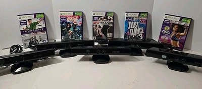 Xbox 360 Kinect Motion Sensor Bundle! 5 Cameras CLEAN/TESTED! SHIPS FREE TODAY 