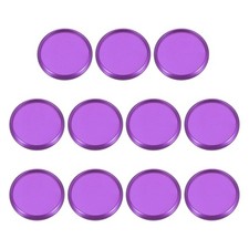 11 Pcs 28mm 1 1/9" Purple Round Book Binding Discs