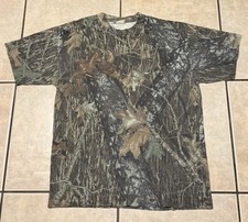 Vtg 90s Jerzees Mossy Oak Breakup Camo Shirt Realtree Deer Hunting Skate