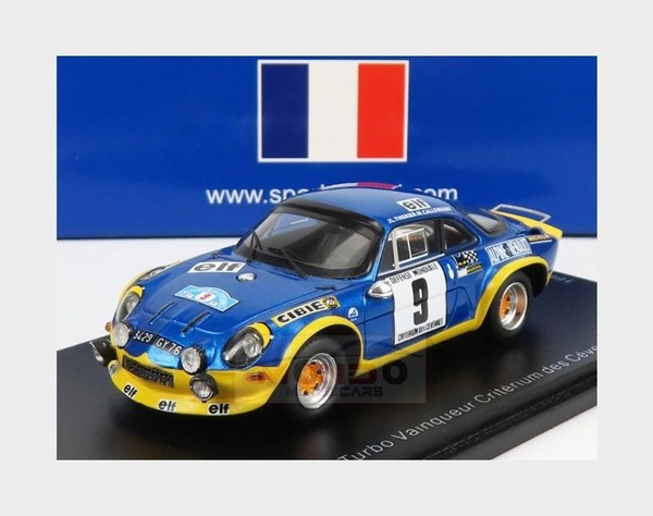 1:43 Spark Renault Alpine A110 #9 Winner Rally Criterium Des Cevennes 1972 SF228-image