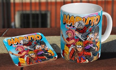Naruto Anime #7 - Keramik Kaffee-/Teetasse + passender Untersetzer