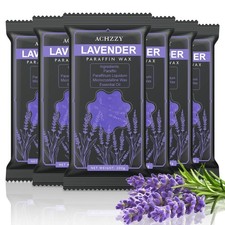Natural Paraffin Wax Refills, 6 Pack Blocks of Lavender Scent...