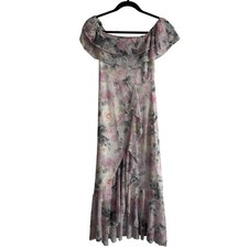 Dazy Women's Floral Rose Off The Shoulder Dress Size XS Vintage Y2K Cottage Core