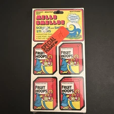 Mello Smellos Scratch and Smell Stickers - Sealed Pack - Fruit Hoops & Coconuts