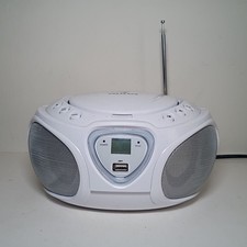 AUNA Boombox US 1029813 with CD/MP3/BT AM-FM Radio F-Lights AC/DC