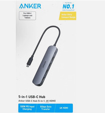 Anker 5 in 1 Hub with HDMI Docking Station - NEW OPEN  