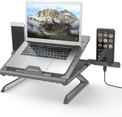 Laptop Stand Riser - 9 Height/Angle Adjustable, Portable Laptop Riser Foldable