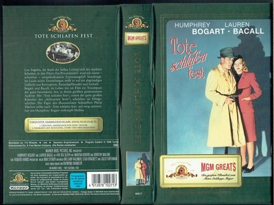 (VHS)  Videokassette - Tote schlafen fest - Humphrey Bogart, Lauren Bacall