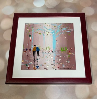 ORIGINAL PAINTING by Patrick Rousseau ''Rose Et Bleu''
