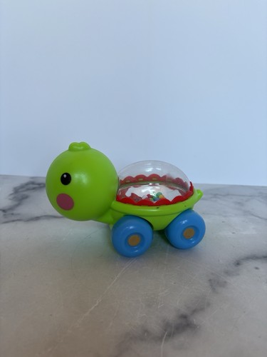 Fisher Price Poppity Pop Turtle Green Popping Toy Baby Toddler Rattle