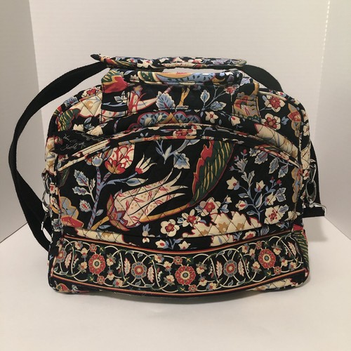 Vera Bradley Tote Bag Blue Floral Quilted Cotton Shoulder Bag Purse Large *READ - Picture 4 of 20