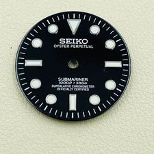 28.5mm Watch Dial Green Luminous for NH35 NH36 Movement SUB Dials Mod Parts