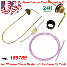 Metal Fuel Standpipe Kit For Chinese Diesel Heater - Extra Capacity Tank Upgrade