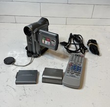 Canon Optura 300 A Mini DV Camcorder Bundle w Extras For PARTS  READ