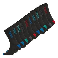 Bench Atlas Mens 10 pair pack Comfort Cushioned Crew Sports Everyday Socks