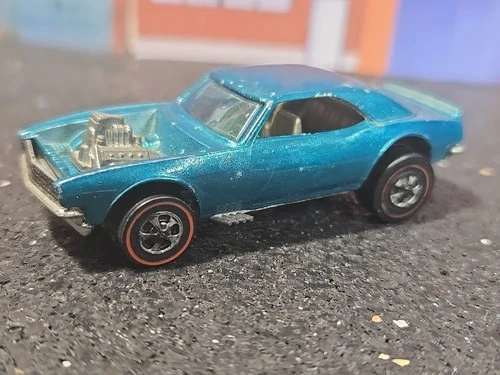 hot wheels redline heavy chevy aqua, perfect roller, hong kong