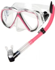 Phantom Aquatics Mask And Snorkel Set Pink