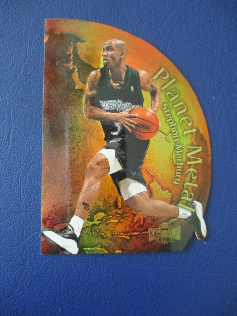 Stephon Marbury 1998-99 Fleer Metal Universe Planet Metal