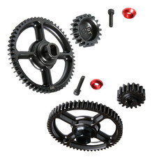 Ingranaggio a spillo in acciaio 55T / 19T, 57T e 17T per auto radiocomandata 1/5 HPI Baja 5b ss 5sc parte