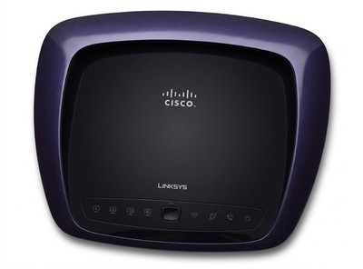 Router Dual-N  Cisco Linksys Simultaneous guter Zustand mit passendem Netzkabel