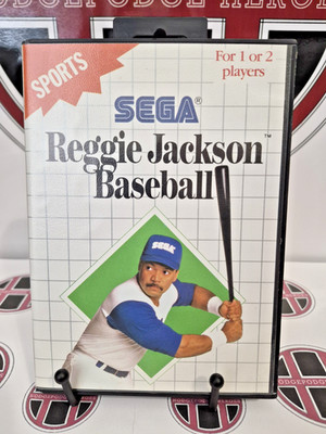 Reggie Jackson Baseball - Sega Master System - SMS - CIB - Cleaned & Tested 