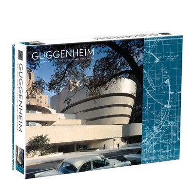 Galison Mudpuppy Abrams Frank Lloyd Wright Guggenheim 2-Sided 500 Piece Puzzle, 