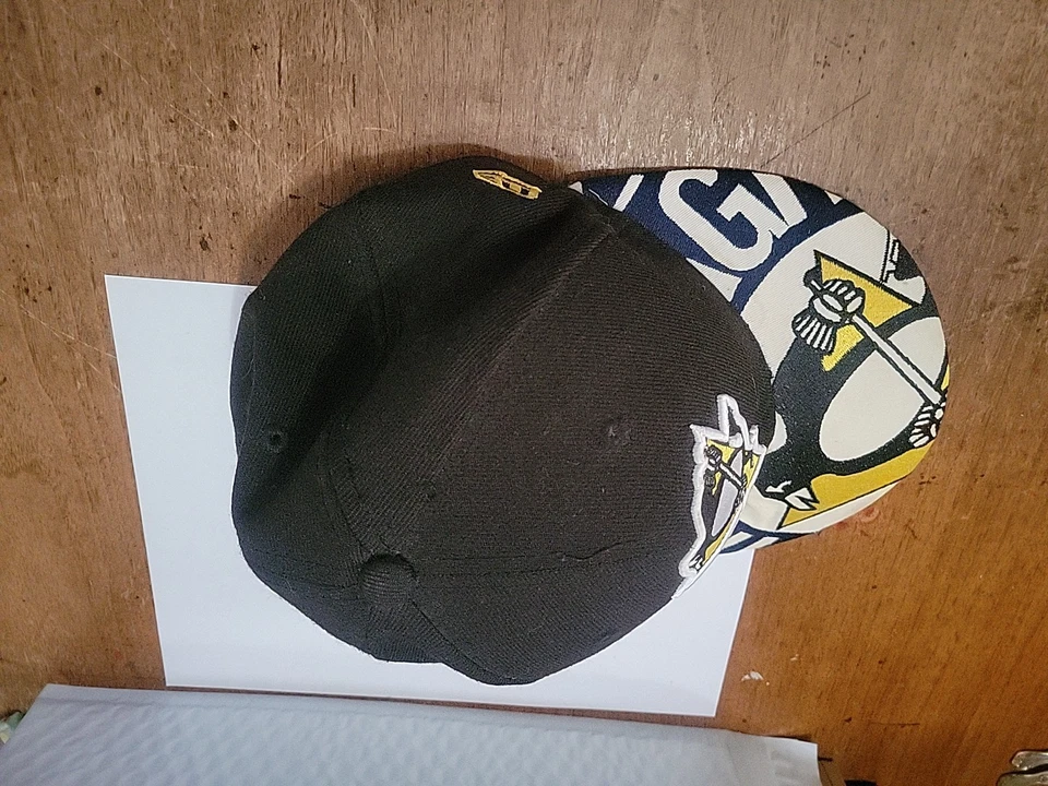 Pittsburgh Penguins New Era 59fifty Hat Rare Logo Size 7 1/2 - Image 4 of 4