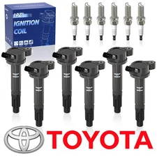 6 Ignition Coil Spark Plug For Toyota RAV4 Camry Avalon Highlander 3.5L V6 UF487