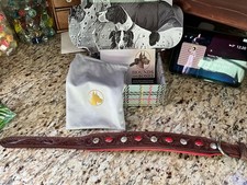 NIB Leather Padded Dog Collar