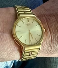 Vintage Seiko Watch Gold Tone 33mm 5Y30-7019 Runs great looks great ,New Battery