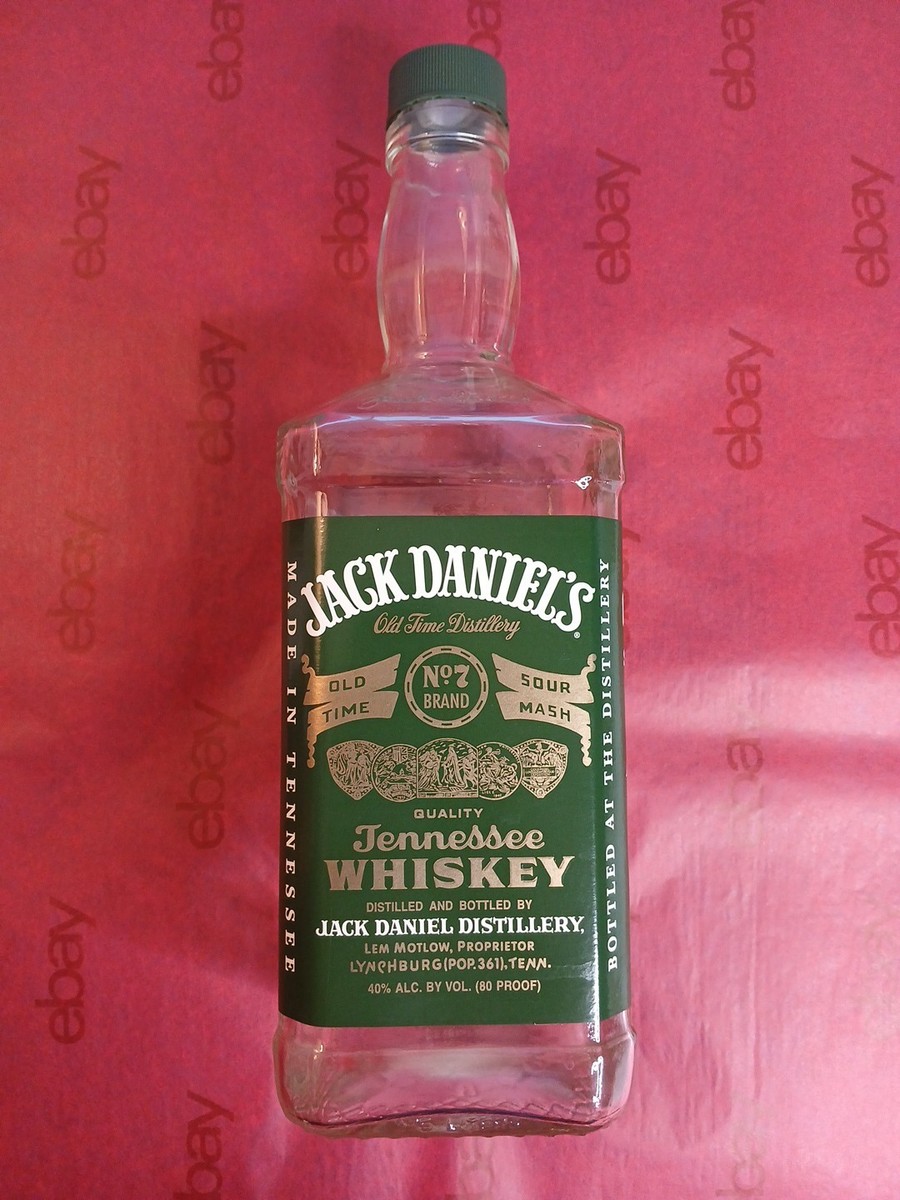Jack Daniels Green Label 1.75 ML Empty Discontinued Rare | eBay