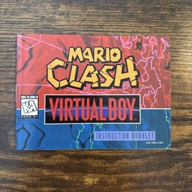 Mario Clash (Nintendo Virtual Boy, 1995) W/ Manual & Inserts