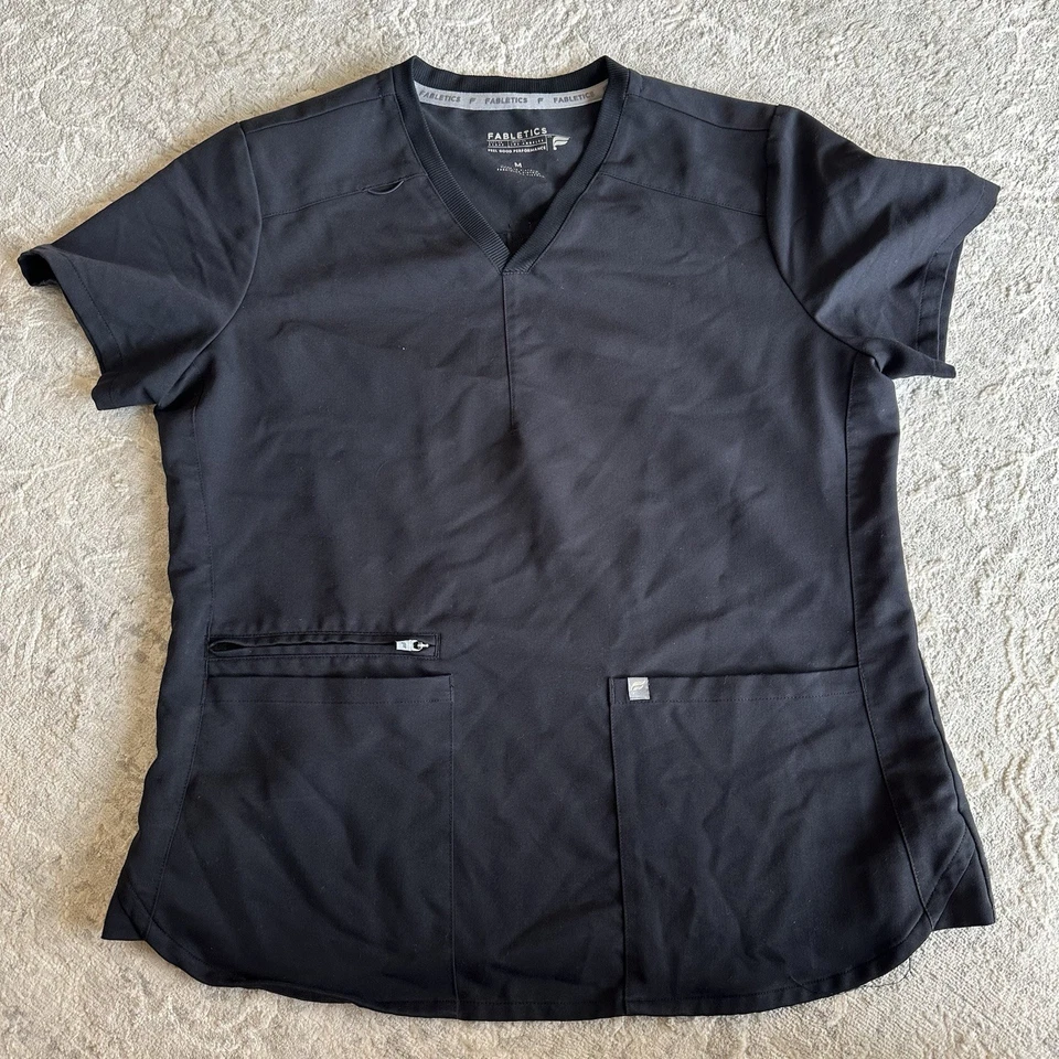 Fabletics Womans Scrub Set Size M/ M/S  Flare Pants - Image 2 of 4