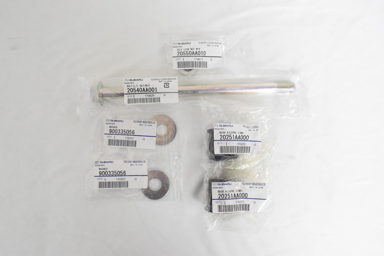 Subaru Lateral Link Bolt & Bushing Kit Legacy Forester WRX Impreza