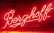 Berghoff Beer 20"x16" Neon Sign Bar Lamp Light Party Pub