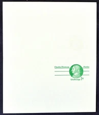 1975 US Sc. #UY25 mint 7 cent postal reply card, unfolded, very good shape