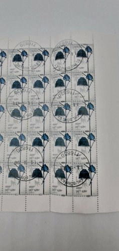 Stamp Sheet Viet Nam Blue Lantern series stamp project create art ephemera - Picture 2 of 12