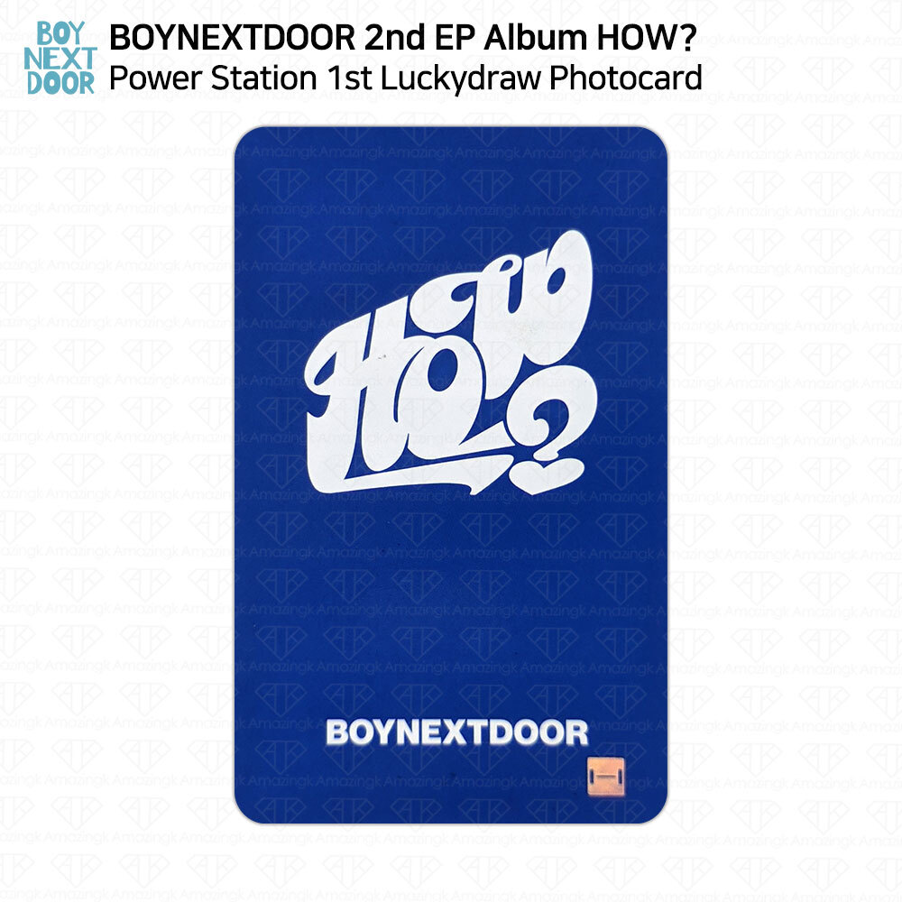 BOYNEXTDOOR 2nd EP Album HOW? 1st Lucky Draw Photocard