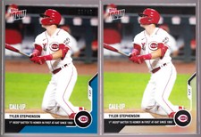 Tyler Stephenson Reds Rookie Call-Up 2020 Topps Now #24 Blue 27/49 & Base RC