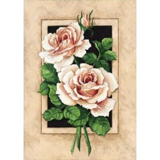 Full Bead Embroidery Kit Roses Flowers DIY Beaded needlepoint Tela Artis