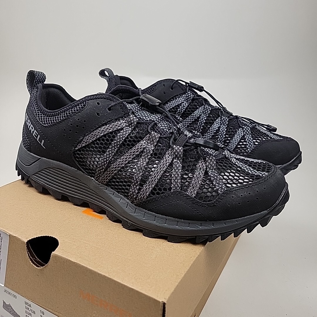 Scarpa da acqua Merrell Wildwood Aerosport J036109 da uomo taglia US 10 nera nuova con scatola