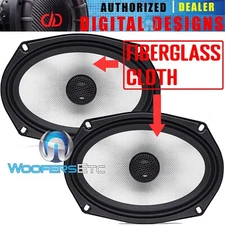 DD AUDIO D-X6x9b FIBERGLASS 6X9" 280W COAXIAL 2-WAY SILK TWEETERS CAR SPEAKERS