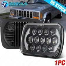 For 1986-1995 Jeep Wrangler Yj 1984-2001 Cherokee Xj 5x7 7x6 Led Headlight Drl