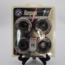NOS INLINE SKATE WHEELS - SET OF 4 - KRYPTONICS - RAMPAGE - 72MM 82A USA Made