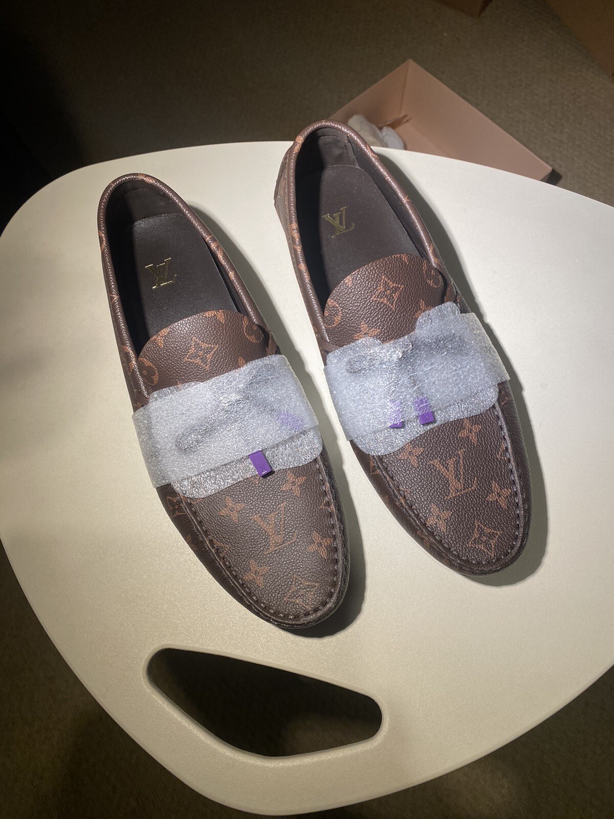 Louis Vuitton Driver Moccasins Virgil Extremely Rare Size UK 11 Sold Out image 6