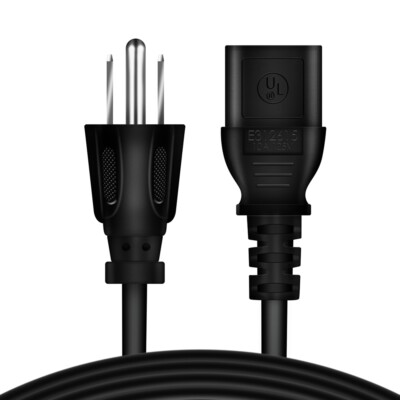 UL 6ft AC Power Cord For BenQ ZOWIE XL2411K XL2546K XL2731 XL2746S